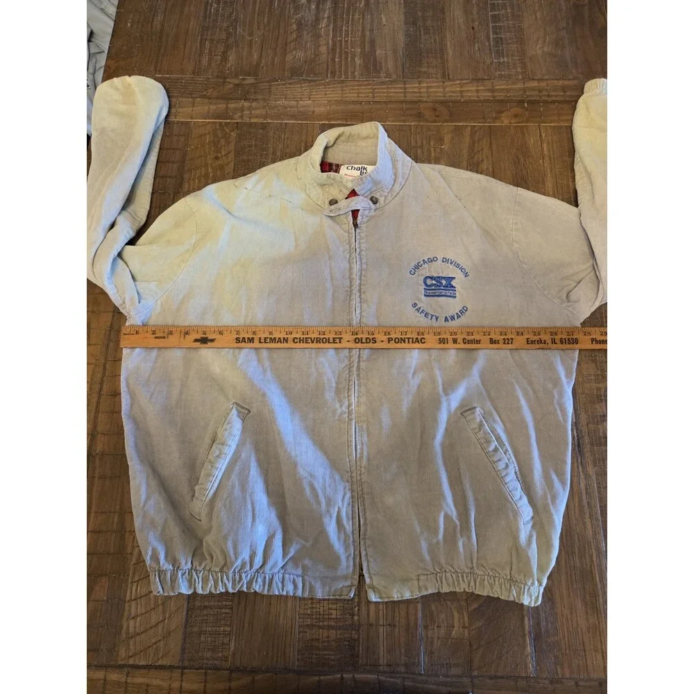 Chalk Like Winning With Style Made In The USA Jacket Corduroy Chicago Divisio... - Picture 12 of 14